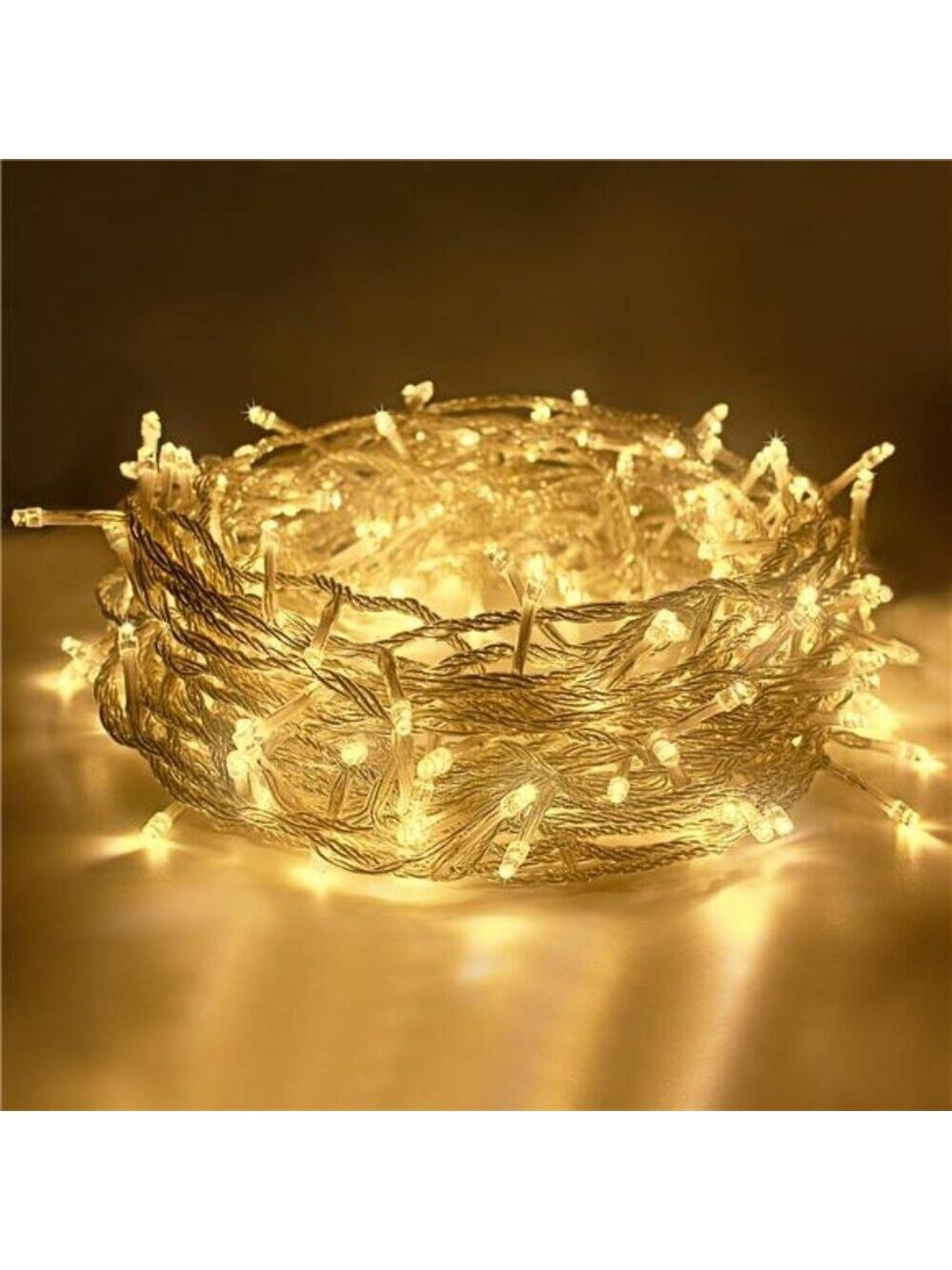 Warm white LED string lights 66ft fairy lights indoor outdoor Christmas decor